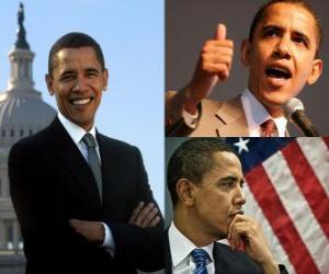 пазл Барак Обама первым чернокожим президентом занимать должность Соединенные Штаты Америки